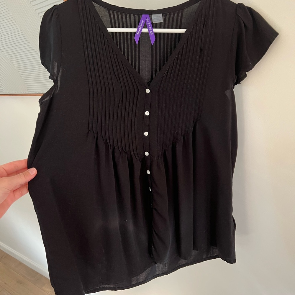 Black Maternity Top